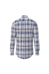 Fynch Hatton Mens Red Washed Oxford Check Shirt
