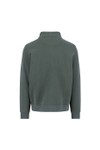 Fynch Hatton Mens Green Troyer Zip Sweatshirt