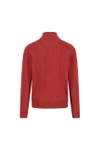 Fynch Hatton Mens Red Supersoft Troyer-Zip Jumper