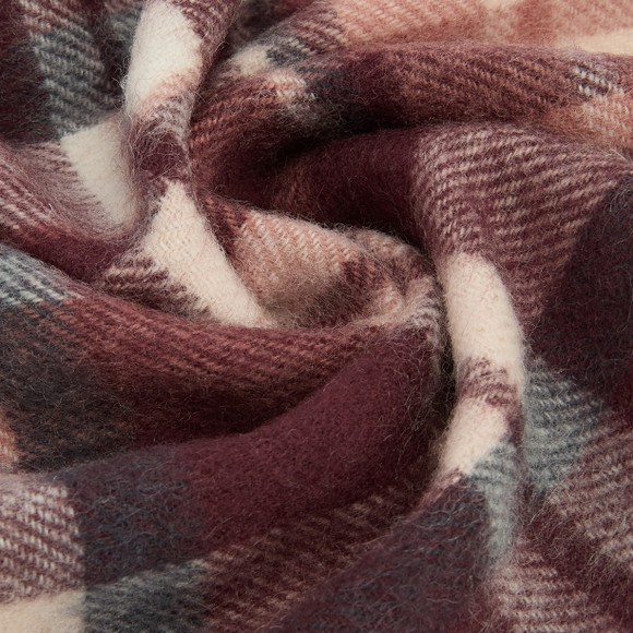 Barbour Lifestyle Womens Brown Vintage Winter Plaid Scarf main image