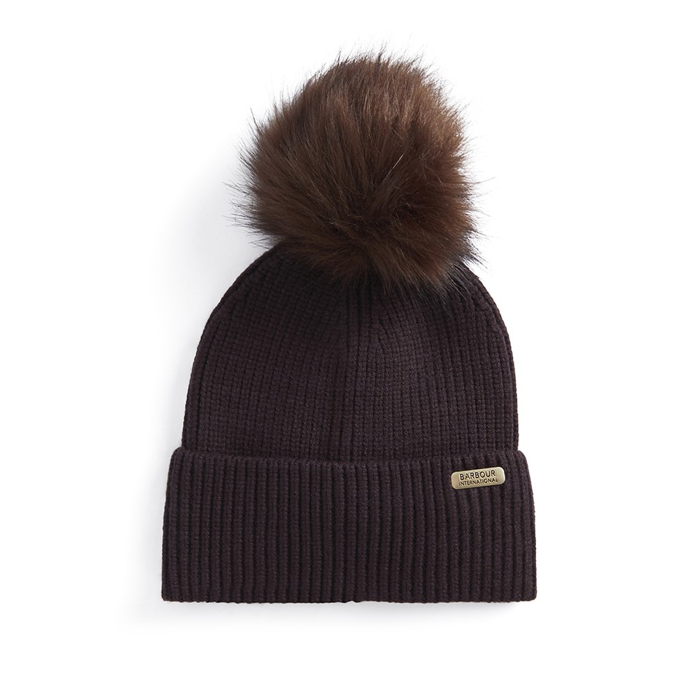 Barbour International Mallory Pom Pom Beanie Oxygen Clothing