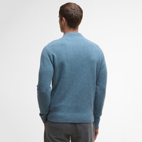 Barbour Lifestyle Mens Blue Grangetown Merino C-Neck Jumper main image