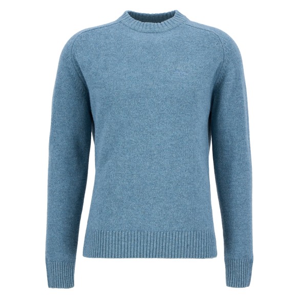 Barbour Lifestyle Mens Blue Grangetown Merino C-Neck Jumper main image