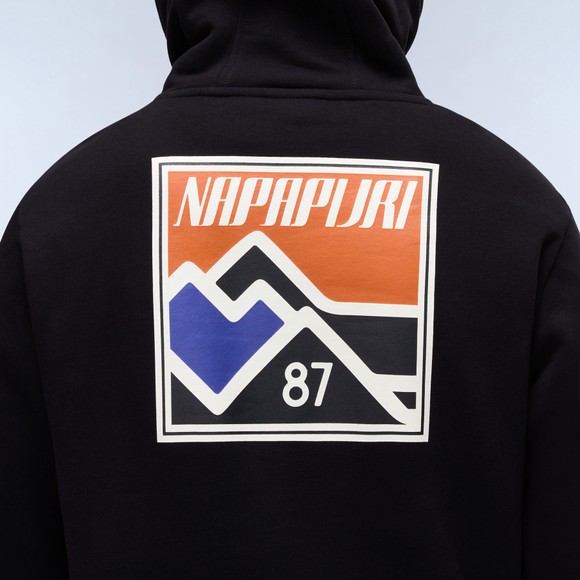 Napapijri Mens Black B-Guide Hooded Sweatshirt main image