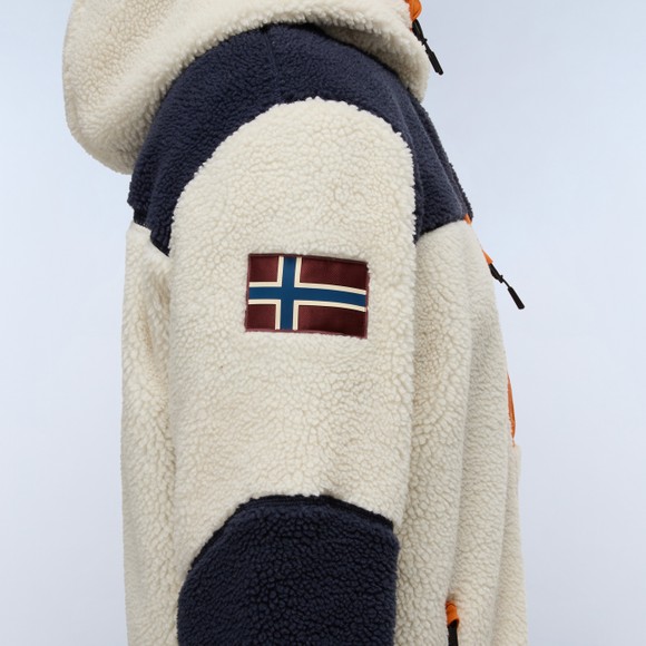 Napapijri Mens Off-White Yupik FZH 3 Fleece main image