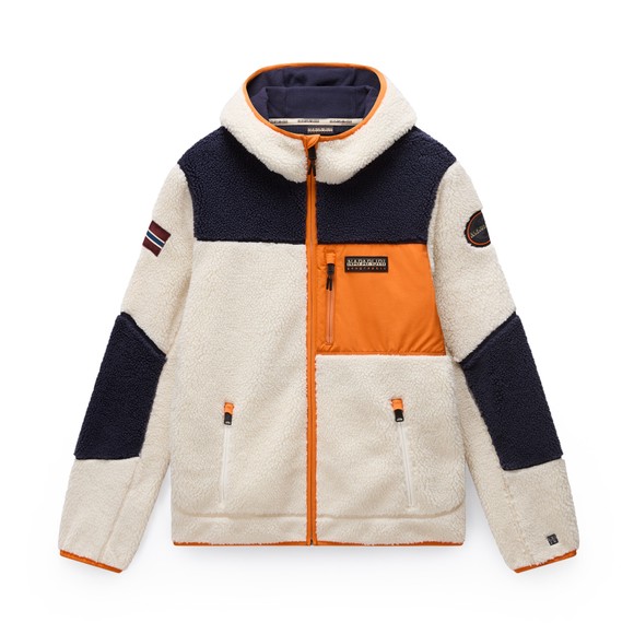 Napapijri Mens Off-White Yupik FZH 3 Fleece main image