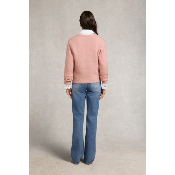 Holland Cooper Womens Pink Mila Cardigan main image