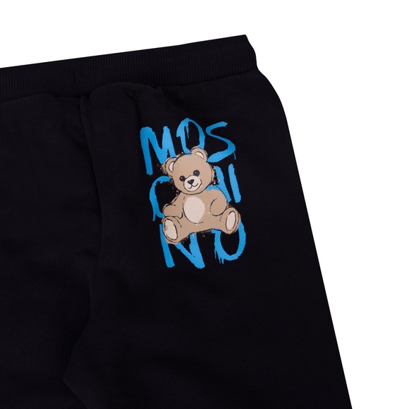 Moschino Boys Black Graffiti Logo Jogger main image
