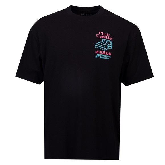 Edwin Mens Black Pink Castle T-Shirt main image