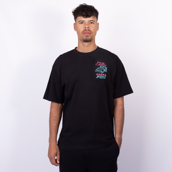 Edwin Mens Black Pink Castle T-Shirt main image