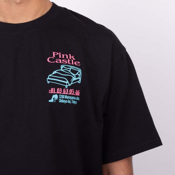 Edwin Mens Black Pink Castle T-Shirt main image