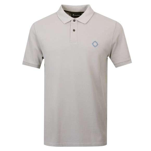 Ma.Strum Mens Grey Core Pique Polo Shirt main image