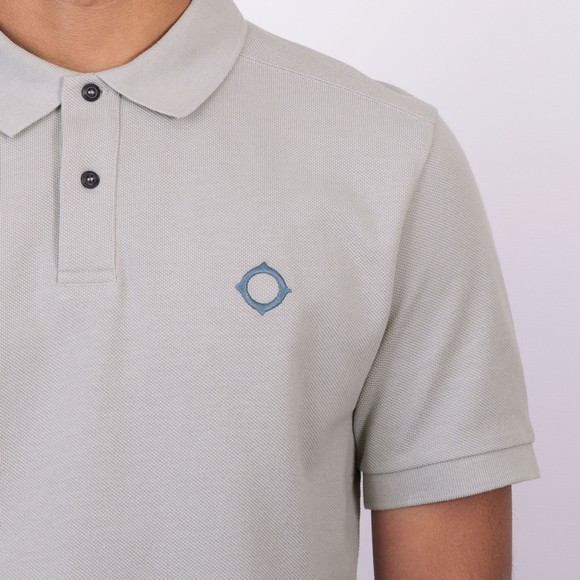 Ma.Strum Mens Grey Core Pique Polo Shirt main image