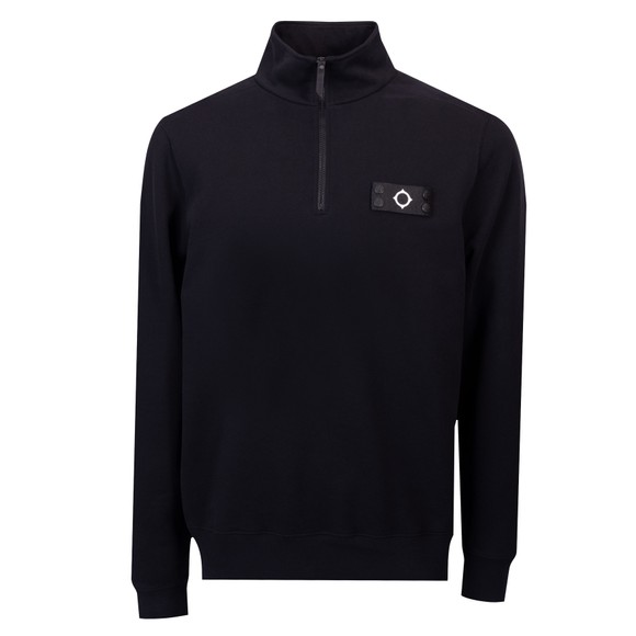 Ma.Strum Mens Black Neo 1/4 Zip Sweat main image