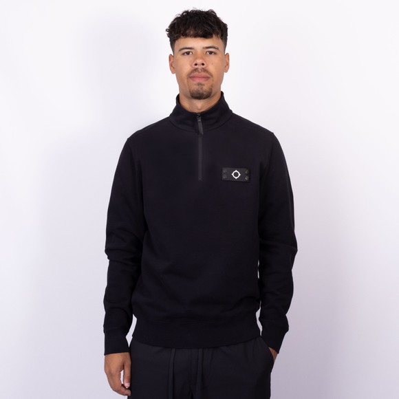 Ma.Strum Mens Black Neo 1/4 Zip Sweat main image