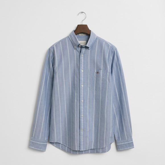 Gant Mens Blue Oxford Stripe Shirt