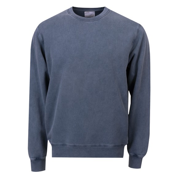 Colorful Standard Mens Blue Organic Crew Sweatshirt main image