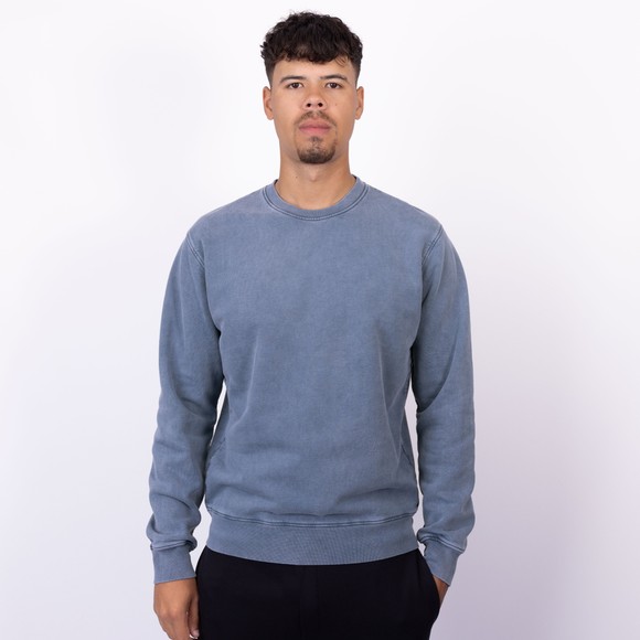 Colorful Standard Mens Blue Organic Crew Sweatshirt main image