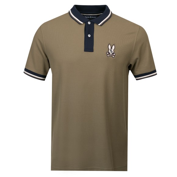 Psycho Bunny Mens Green Wade Classic Pique Polo main image