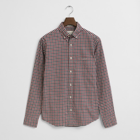 Gant Mens Red Twill Gingham Shirt