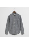 Gant Mens Blue Twill Gingham Shirt