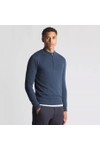 Remus Mens Blue Half Zip Jumper