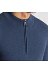 Remus Mens Blue Half Zip Jumper
