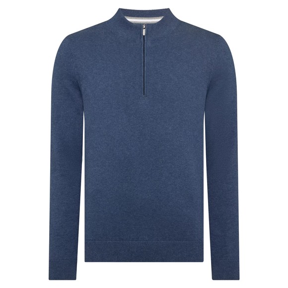 Remus Mens Blue Half Zip Jumper