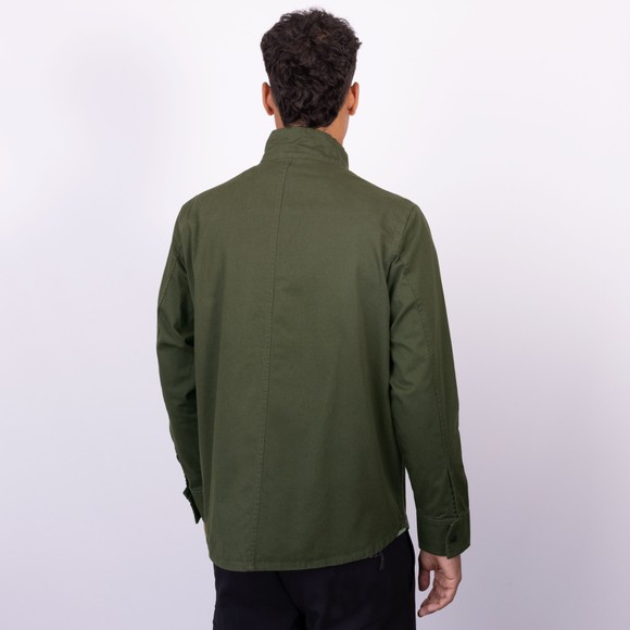Ma.Strum Mens Black Aerial Funnel Neck Overshirt main image