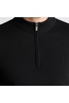 Remus Mens Black Half Zip Jumper