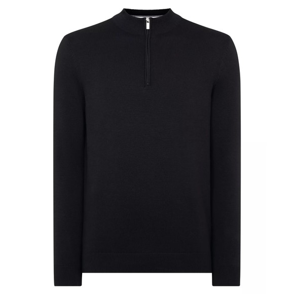 Remus Mens Black Half Zip Jumper