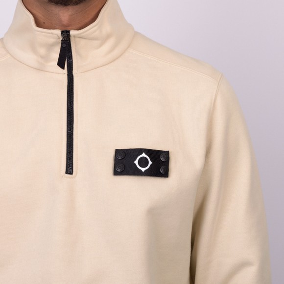 Ma.Strum Mens White Neo 1/4 Zip Sweat main image