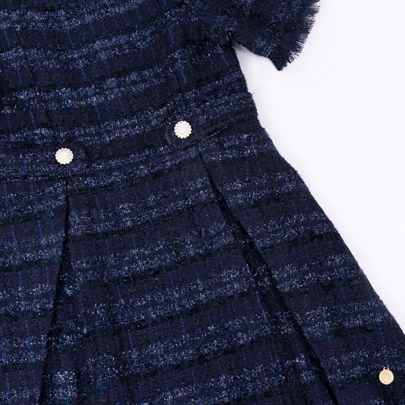 BCBG Girls Blue Tweed Dress main image