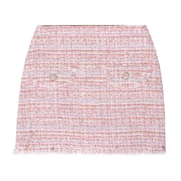 BCBG Girls Pink Tweed Skirt main image