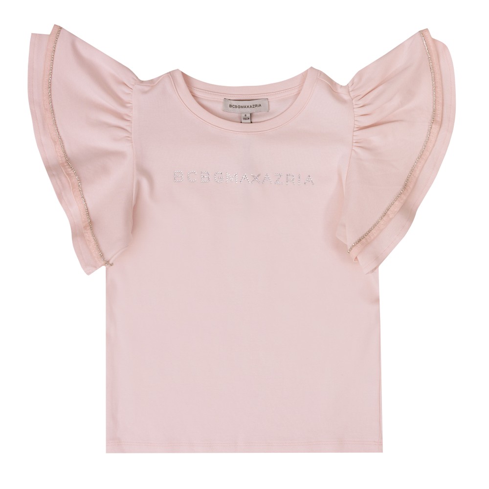 Ruffle Sleeve T Shirt