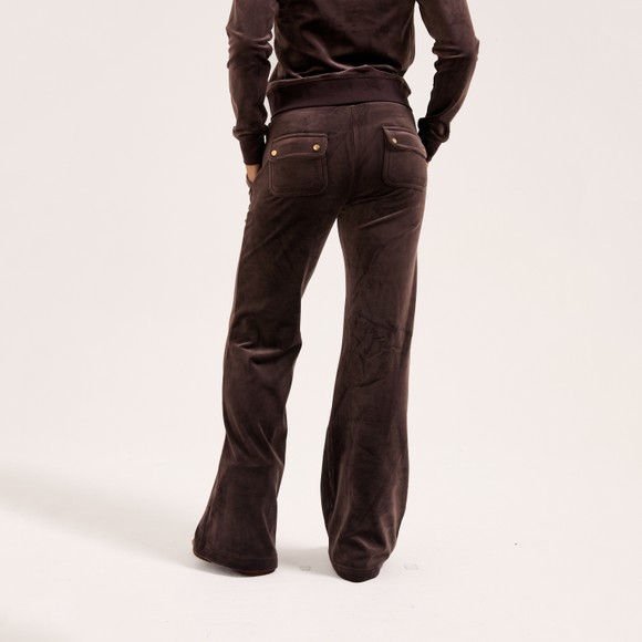 Juicy Couture Womens Brown Layla Gold Low Rise Pocket Jogger main image