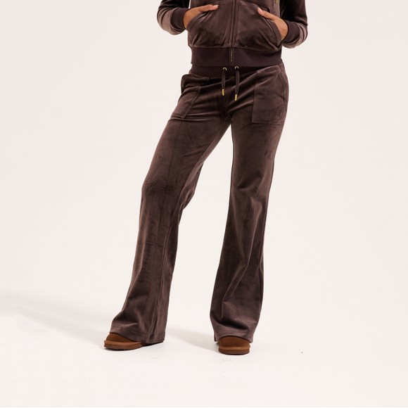 Juicy Couture Womens Brown Layla Gold Low Rise Pocket Jogger main image