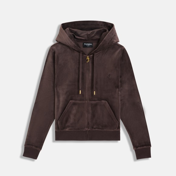 Juicy Couture Womens Brown Robertson Gold Hoody main image