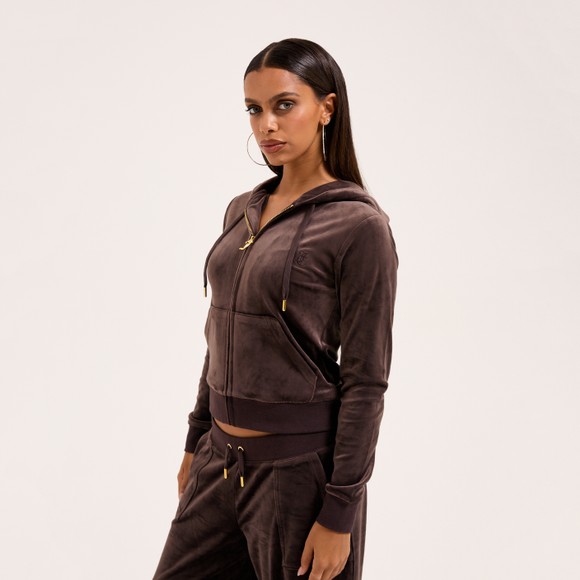Juicy Couture Womens Brown Robertson Gold Hoody main image