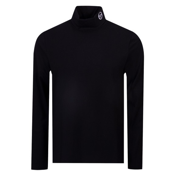 Sergio Tacchini Mens Black Edward Roll Neck Top