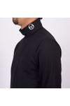 Sergio Tacchini Mens Black Edward Roll Neck Top