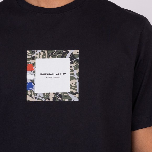 Marshall Artist Mens Black Adored Box Logo T-Shirt main image