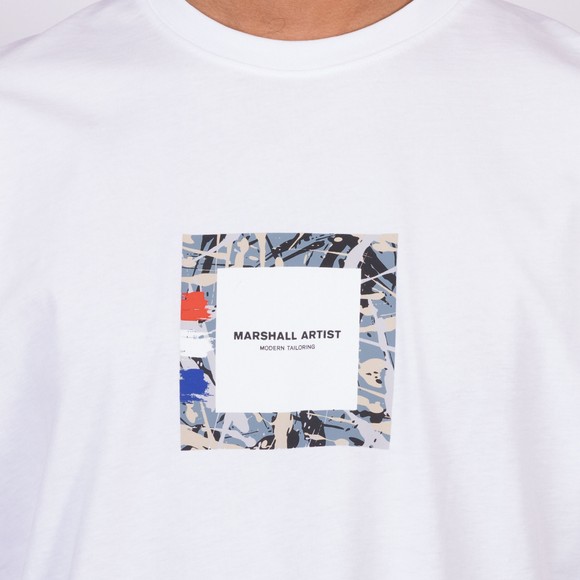 Marshall Artist Mens White Adored Box Logo T-Shirt main image