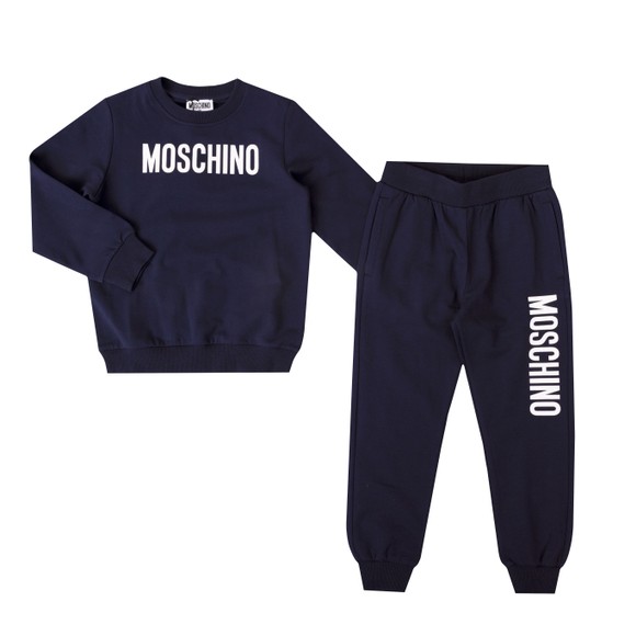 Moschino Boys Blue Script Logo Tracksuit main image