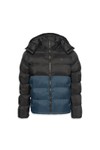Calvin Klein Jeans Mens Black Colour Block Puffer Jacket