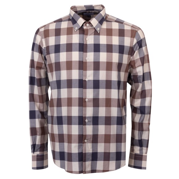 Aquascutum Mens Brown Macro Iconic Shirt main image