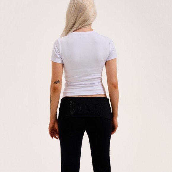 Juicy Couture Womens White Esme Fitted T-Shirt main image