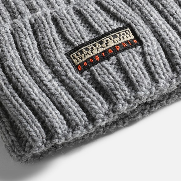 Napapijri Mens Grey Fea 2 Beanie main image