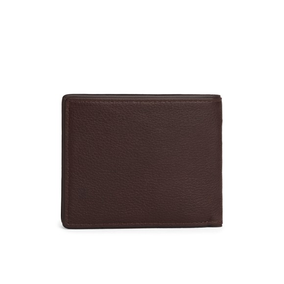 Tommy Hilfiger Mens Brown Corporate Leather Flap Bifold Wallet main image
