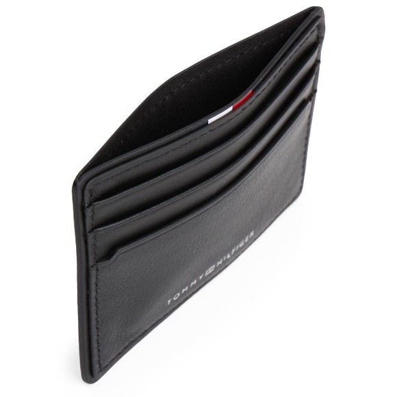 Tommy Hilfiger Mens Black Corporate Leather Card Holder main image